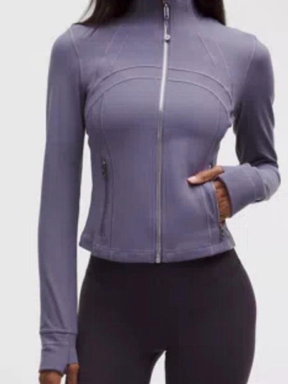 lululemon athletica grape mist cropped Athletic Jacket